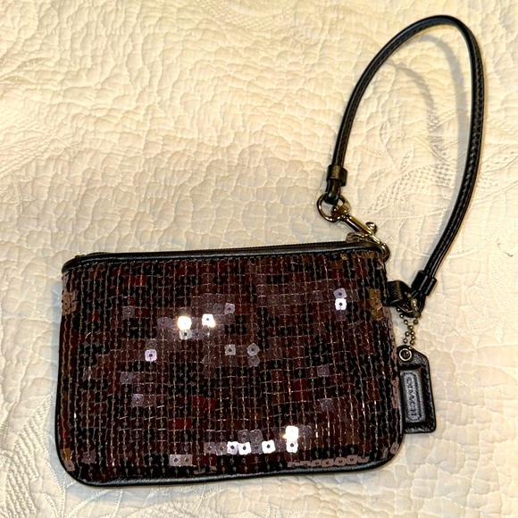 Coach sparkly wristlet - Picture 2 of 5